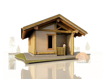 Проект небольшого дома post and beam