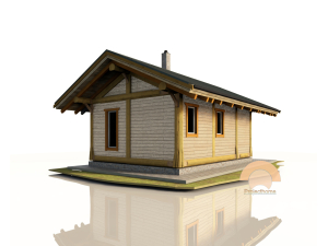 Проект небольшого дома post and beam