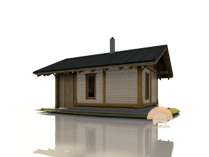 Проект небольшого дома post and beam