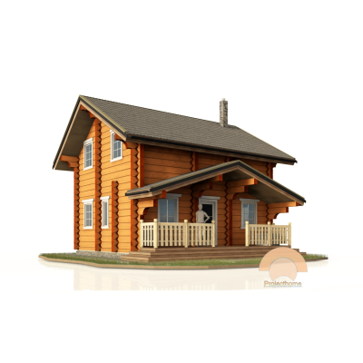 Дом из лафета 7.5х6 м